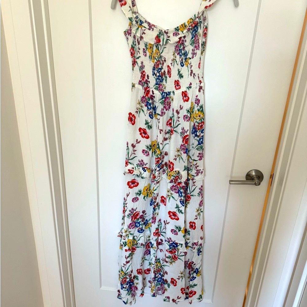 Express Floral White Maxi Dress XS - Picture 2 of 6